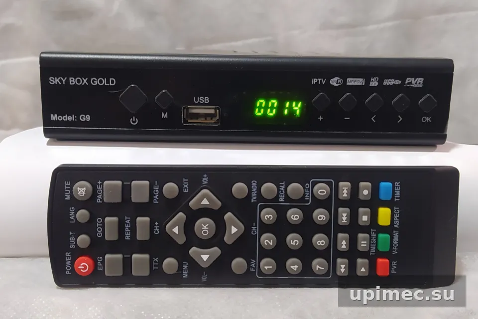 Прошивка для DVBT2 ресивера Sky Box Gold model T9