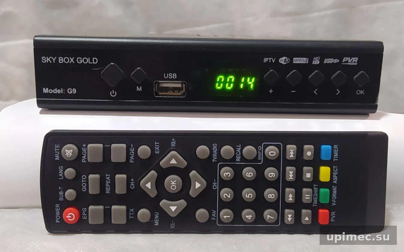 Прошивка для DVBT2 ресивера Sky Box Gold model T9